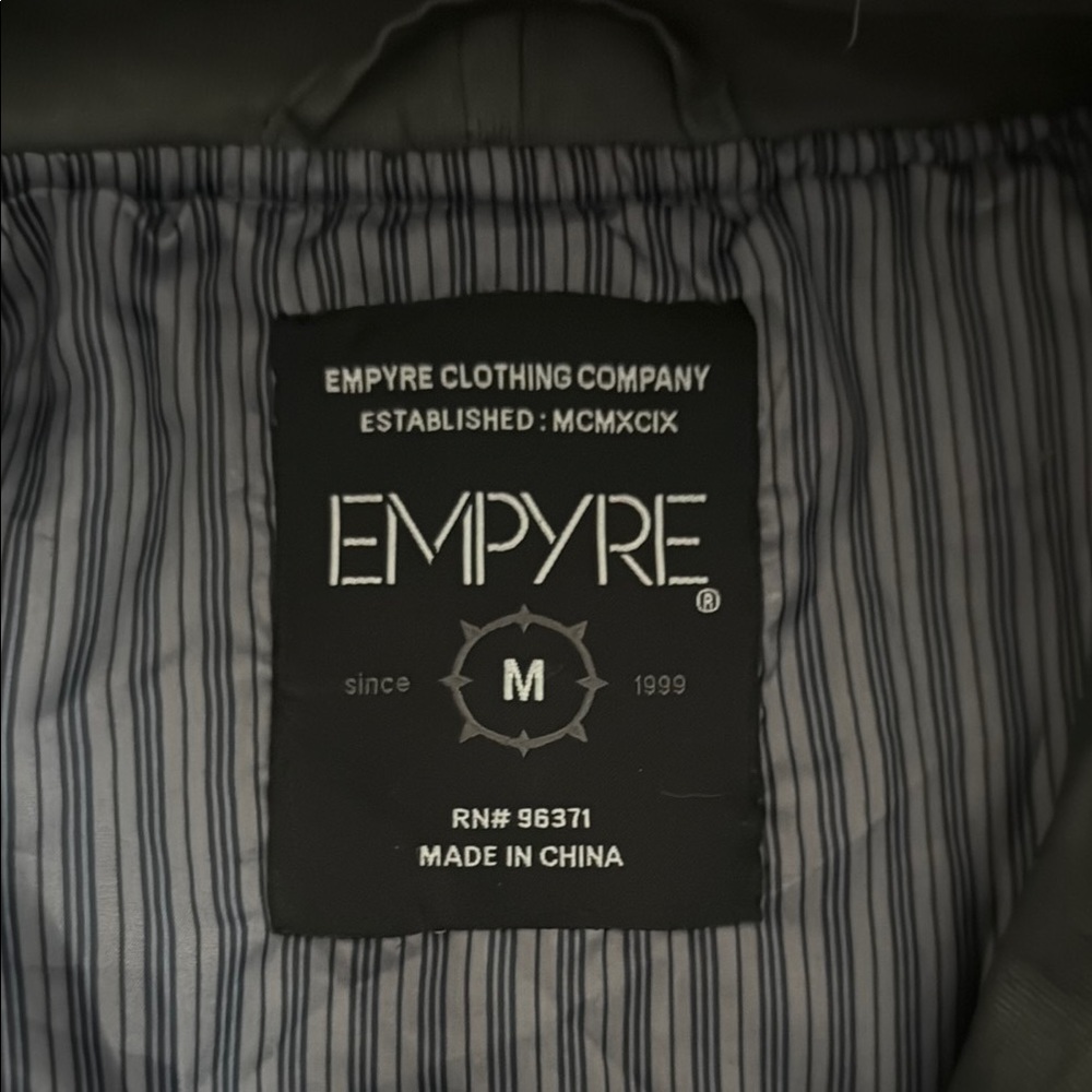 EMPYRE Men's Gray Jacket with Hood - Men’s Medium - Picture 4 of 9